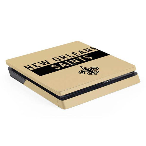 NFL New Orleans Saints Gold Performance Series PS4 Slim Skin