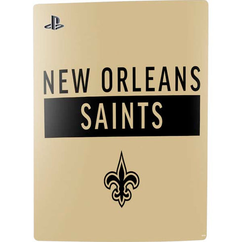 NFL New Orleans Saints Gold Performance Series PS5 Bundle Skin