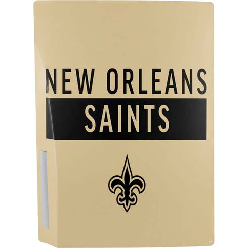 NFL New Orleans Saints Gold Performance Series PS5 Console Skin