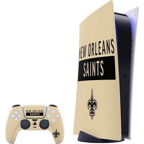 NFL New Orleans Saints Gold Performance Series PS5 Digital Edition Bundle Skin