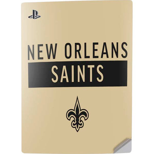 NFL New Orleans Saints Gold Performance Series PS5 Digital Edition Console Skin
