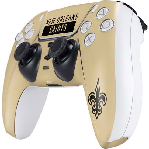 NFL New Orleans Saints Gold Performance Series PS5 Controller Skin