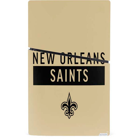 NFL New Orleans Saints Gold Performance Series PS5 Slim Digital Edition Console Skin