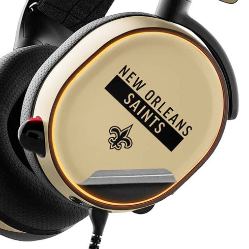 NFL New Orleans Saints Gold Performance Series SteelSeries Arctis 5 Skin