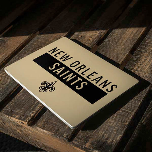 NFL New Orleans Saints Gold Performance Series Surface Laptop 2 Skin