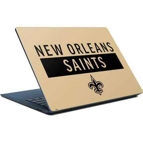 NFL New Orleans Saints Gold Performance Series Surface Laptop Skin