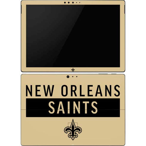 NFL New Orleans Saints Gold Performance Series Surface Pro 6 Skin