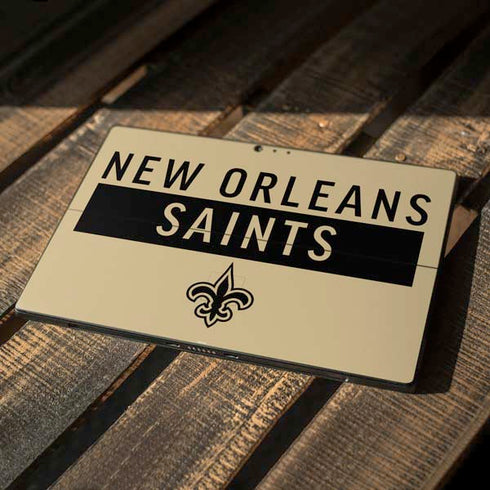 NFL New Orleans Saints Gold Performance Series Surface Pro 6 Skin