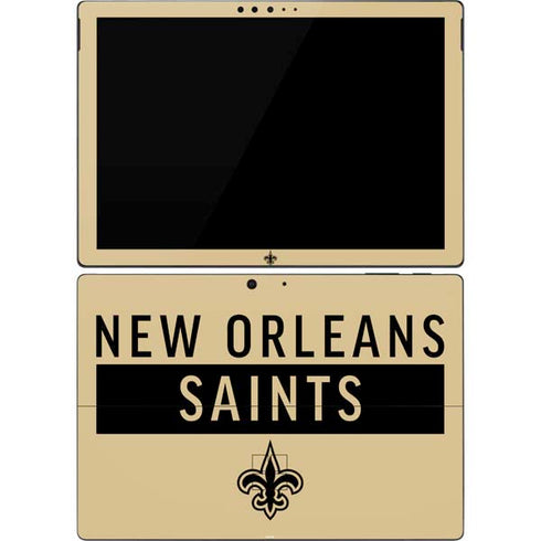 NFL New Orleans Saints Gold Performance Series Surface Pro 7 Skin