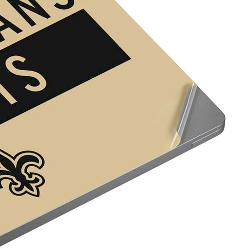 NFL New Orleans Saints Gold Performance Series Universal Laptop 16in (13 x 9.4in) Skin