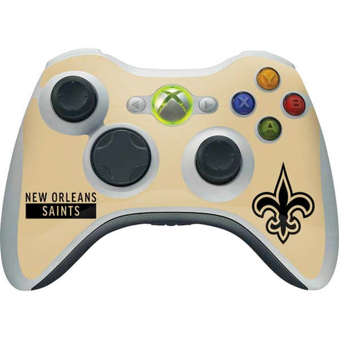 NFL New Orleans Saints Gold Performance Series Xbox 360 Wireless Controller Skin
