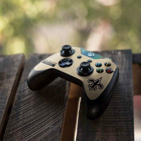 NFL New Orleans Saints Gold Performance Series Xbox One Controller Skin