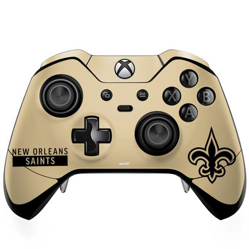 NFL New Orleans Saints Gold Performance Series Xbox One Elite Controller Skin