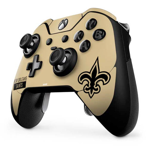 NFL New Orleans Saints Gold Performance Series Xbox One Elite Controller Skin