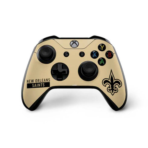 NFL New Orleans Saints Gold Performance Series Xbox One X Controller Skin