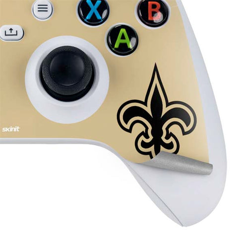 NFL New Orleans Saints Gold Performance Series Xbox Series S Bundle Skin