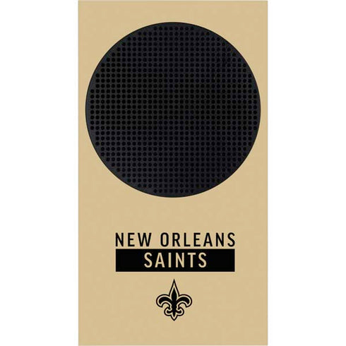 NFL New Orleans Saints Gold Performance Series Xbox Series S Console Skin