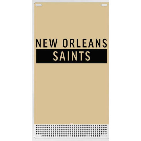 NFL New Orleans Saints Gold Performance Series Xbox Series S Console Skin