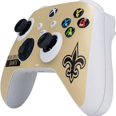 NFL New Orleans Saints Gold Performance Series Xbox Series S Controller Skin