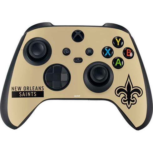 NFL New Orleans Saints Gold Performance Series Xbox Series X Controller Skin
