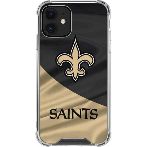 NFL New Orleans Saints iPhone 12 Mini Clear Case