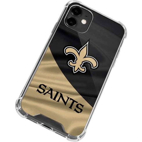 NFL New Orleans Saints iPhone 12 Mini Clear Case