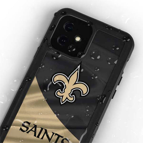 NFL New Orleans Saints iPhone 12 Mini Waterproof Case