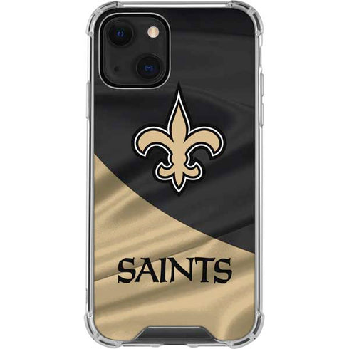 NFL New Orleans Saints iPhone 15 Plus Clear Case