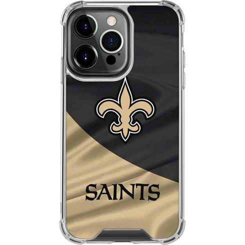 NFL New Orleans Saints iPhone 15 Pro Clear Case