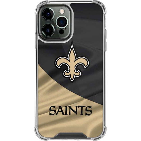 NFL New Orleans Saints iPhone 15 Pro Max Clear Case