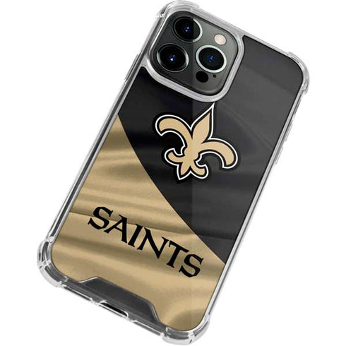 NFL New Orleans Saints iPhone 15 Pro Max Clear Case