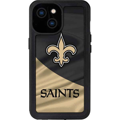 NFL New Orleans Saints iPhone 15 Waterproof Case