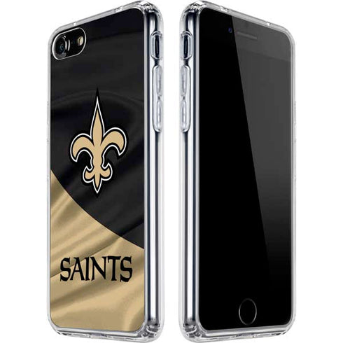 NFL New Orleans Saints iPhone SE (2nd & 3rd Gen) Clear Case