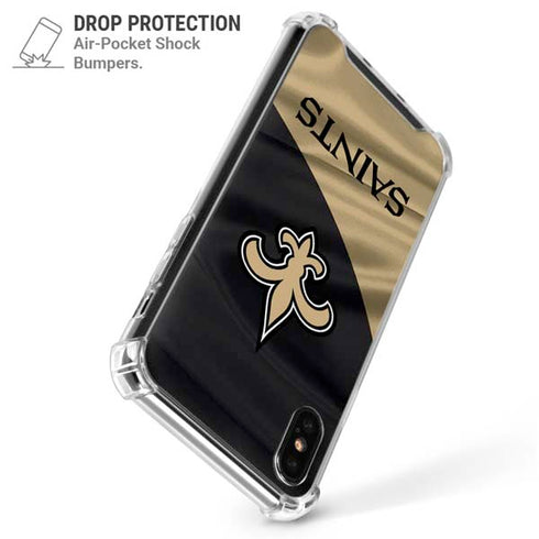 NFL New Orleans Saints iPhone XS Max Clear Case