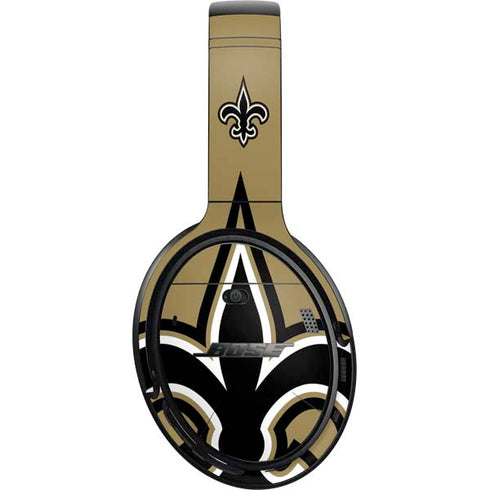 NFL New Orleans Saints Large Logo Bose QuietComfort 35 II Headphones Skin