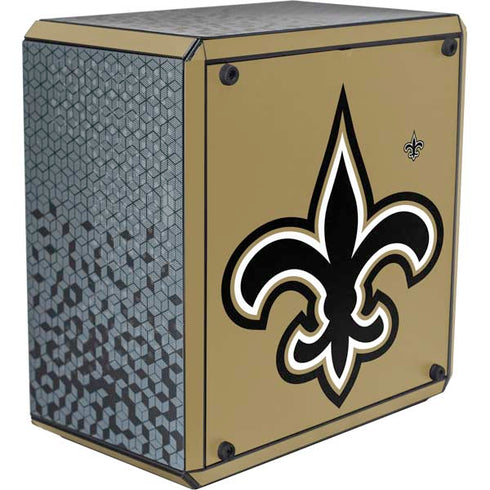 NFL New Orleans Saints Large Logo Cooler Master MasterBox Q300L Mini Tower Skin