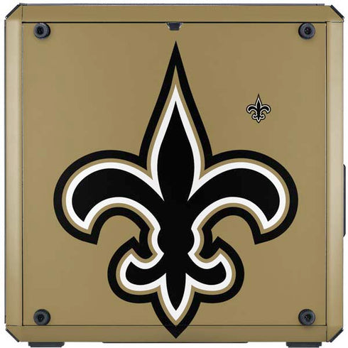 NFL New Orleans Saints Large Logo Cooler Master MasterBox Q300L Mini Tower Skin