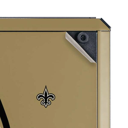 NFL New Orleans Saints Large Logo Cooler Master MasterBox Q300L Mini Tower Skin