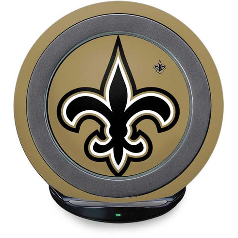 NFL New Orleans Saints Large Logo Fast Charge Wireless Charging Stand Skin