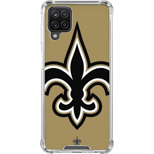 NFL New Orleans Saints Large Logo Galaxy A12 Clear Case