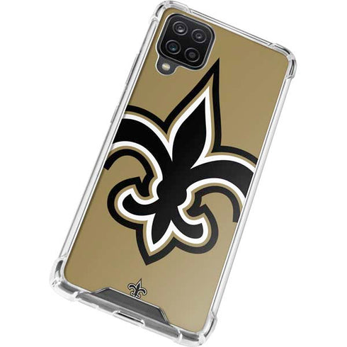 NFL New Orleans Saints Large Logo Galaxy A12 Clear Case