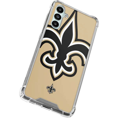NFL New Orleans Saints Large Logo Galaxy A14 5G Clear Case