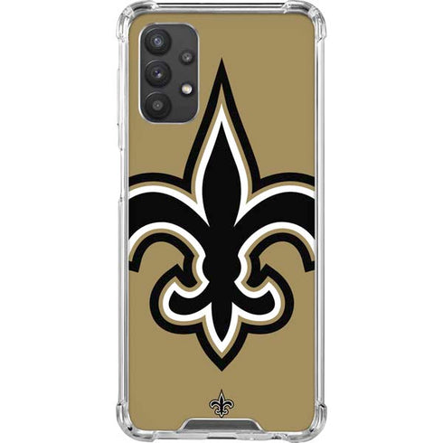 NFL New Orleans Saints Large Logo Galaxy A32 5G Clear Case