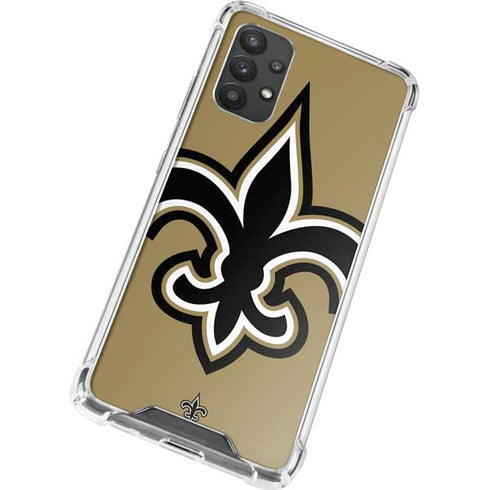 NFL New Orleans Saints Large Logo Galaxy A32 5G Clear Case