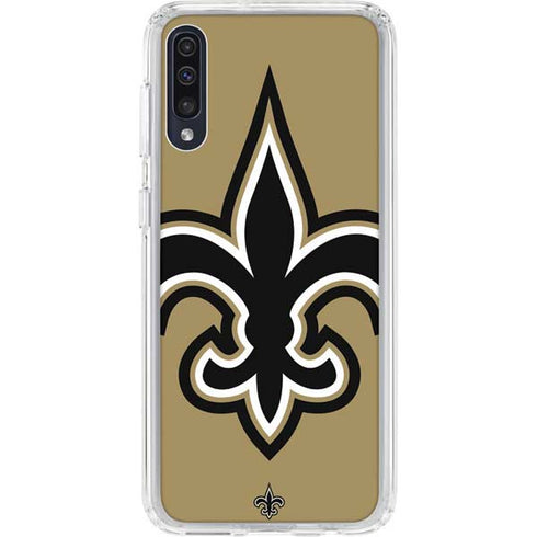 NFL New Orleans Saints Large Logo Galaxy A50 Clear Case