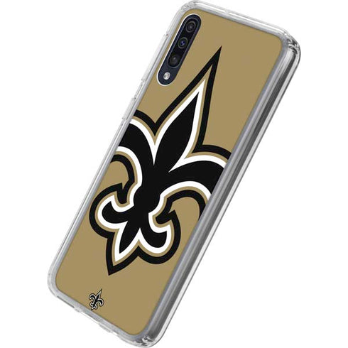 NFL New Orleans Saints Large Logo Galaxy A50 Clear Case