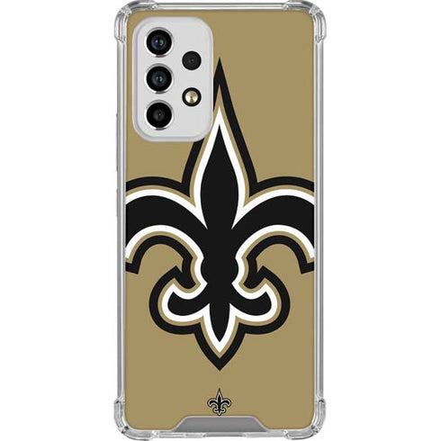 NFL New Orleans Saints Large Logo Galaxy A53 5G Clear Case