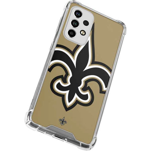 NFL New Orleans Saints Large Logo Galaxy A53 5G Clear Case