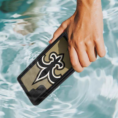 NFL New Orleans Saints Large Logo Galaxy Note 10 Waterproof Case