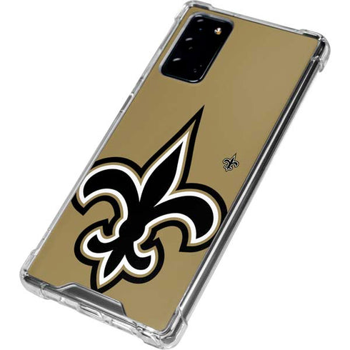 NFL New Orleans Saints Large Logo Galaxy Note20 5G Clear Case